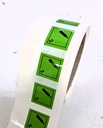 CLASE 2.2 GASES NO INFLAMABLES PP - 25x25 MM - Bobina 