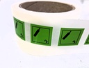 CLASE 2.2 GASES NO INFLAMABLES PP - 25x25 MM - Bobina 