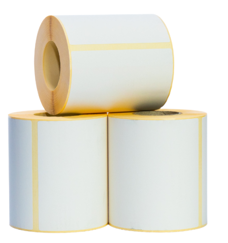 ETIQUETA TERMICA BLANCA 100X150 mm R500 - CAJA ENTERA (5.000 UDS - 10 Bobinas 500 uds)