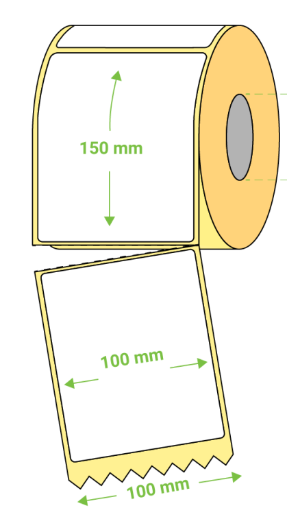 ETIQUETA TERMICA BLANCA 100X150 mm R500 - CAJA ENTERA (5.000 UDS - 10 Bobinas 500 uds)