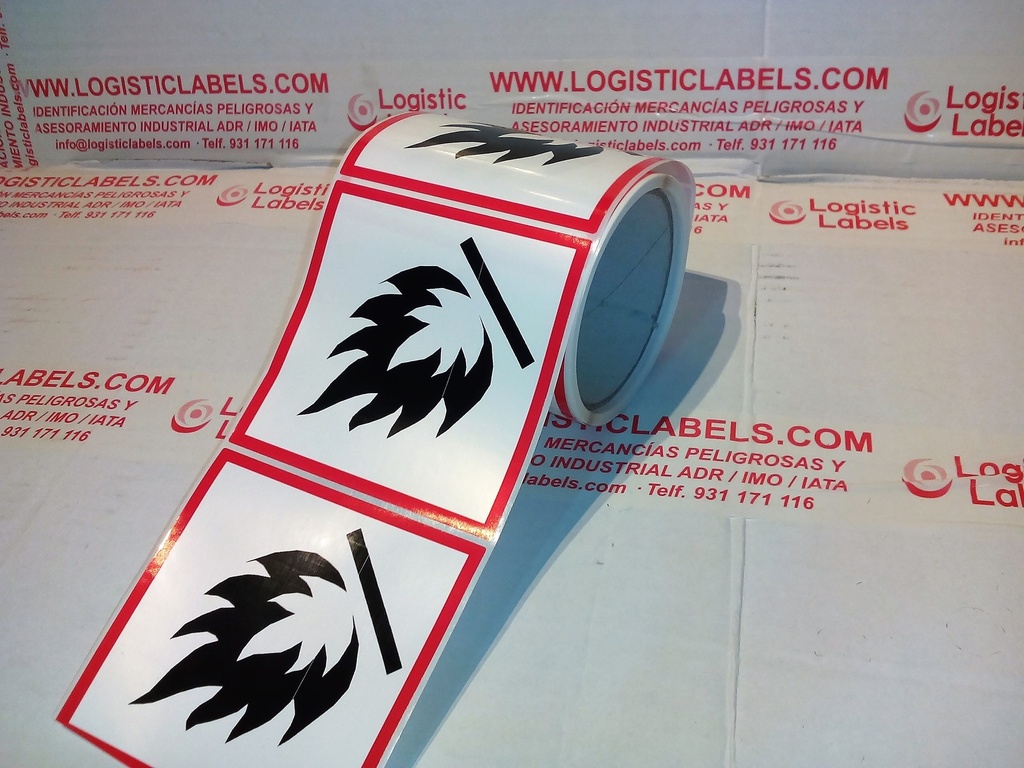 ETIQUETA CLP/REACH 50X50 MM BOBINA 