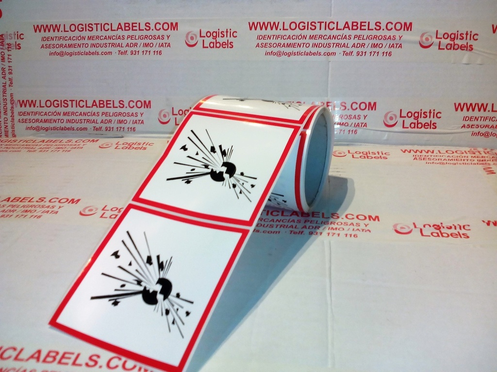 ETIQUETA CLP/REACH 50X50 MM BOBINA 