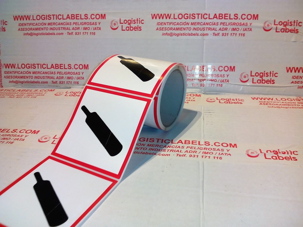 ETIQUETA CLP/REACH 50X50 MM BOBINA 