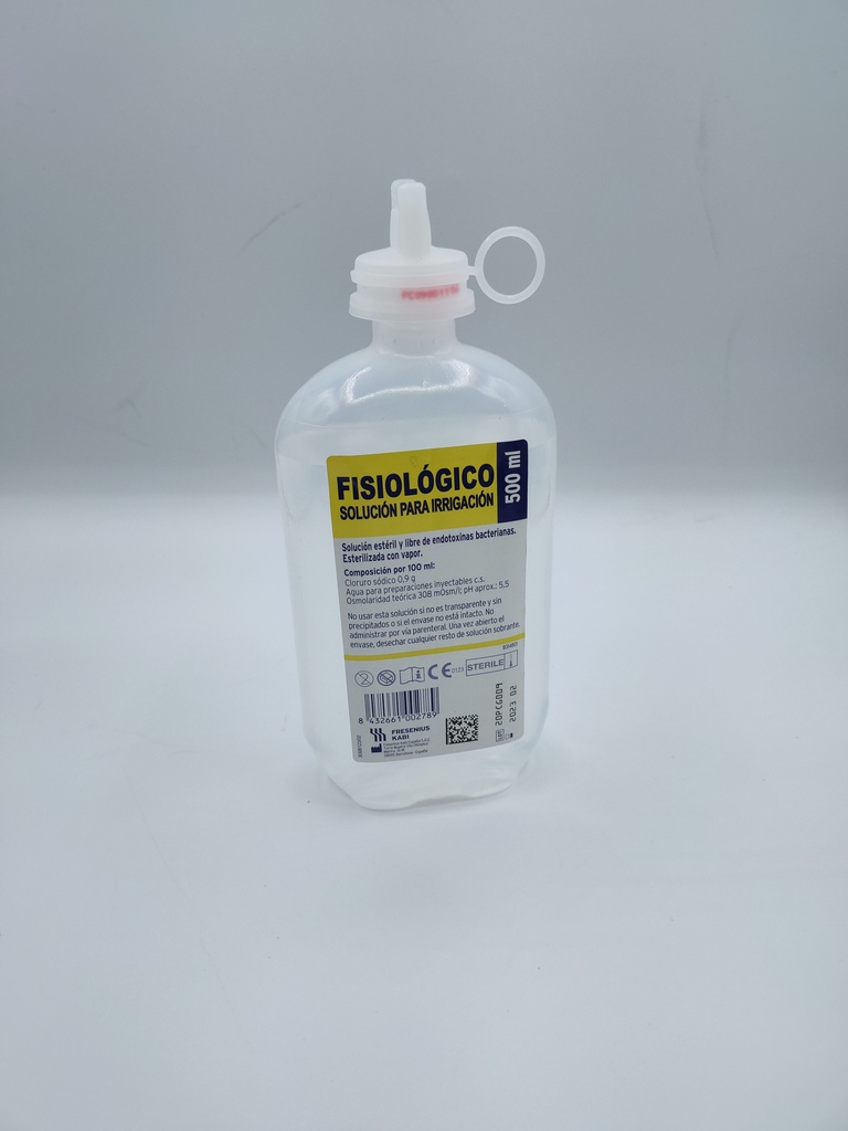 LIQUIDO LAVAOJOS para KitADR (Suero fisiológico 500 ml)