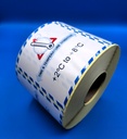 ETIQUETA TIME & TEMPERATURE SENSITIVE BOBINA - Rango : + 2 ºC + 8 ºC