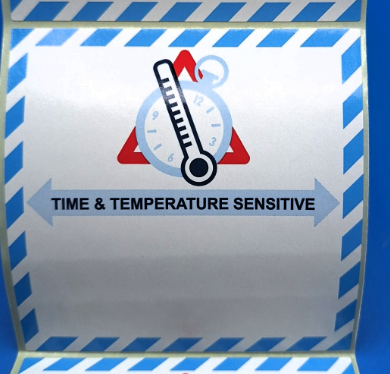 ETIQUETA TIME & TEMPERATURE SENSITIVE BOBINA - Rango : SIN TEMPERATURA - 