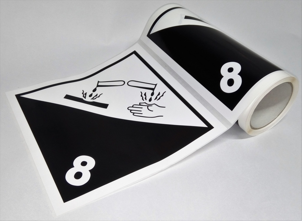 CLASE 8 CORROSIVOS 300x300 mm - BOBINA  