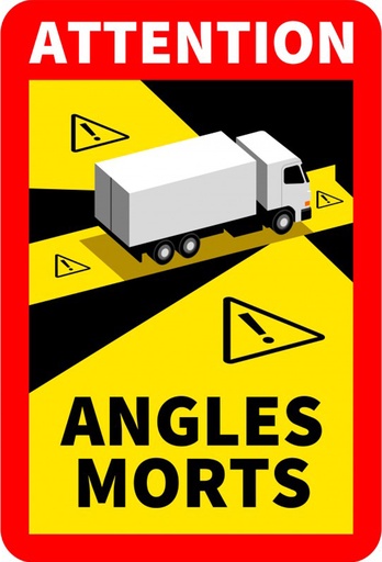 [ANGULOS_TRUCK] ETIQUETA "ATTENTION ANGLES MORTS" CAMIONES - ÁNGULOS MUERTOS