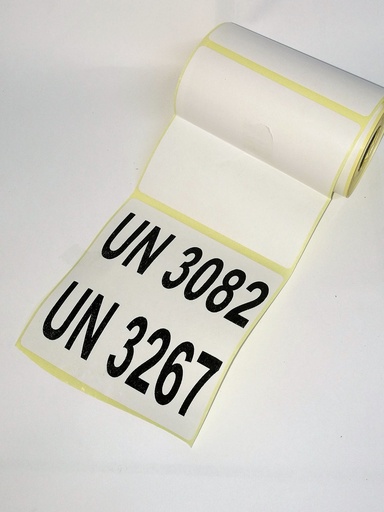 ETIQUETA BLANCA NUMERACIÓN UN (Varios UN)