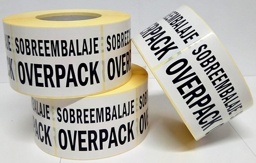 [MP002] ETIQUETA SOBREEMBALAJE/OVERPACK - Bobina 1.000 UDS 