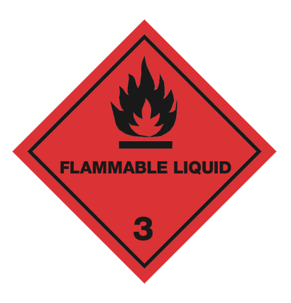 [CLASE3_TEXTO_250X250] CLASE 3 FLAMMABLE LIQUID (TEXTO) 250x250 - BOBINA  (copia)