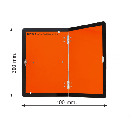 [PANEL ADR VERTICAL] Panel Naranja Plegable ADR  400x300 mm - Vertical
